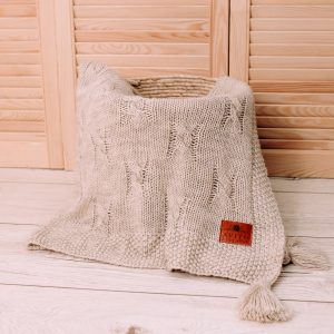 baby alpaca baby blanket beige