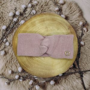 bamboo twisted headband dusty pink